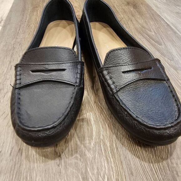 Mercer & Madison Leather Moccasin Flats black size 6.5 - Picture 4 of 9